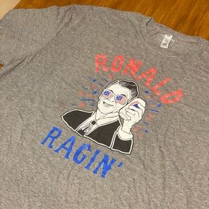 Merica Supply Co Ronald Ragin T-Shirt 3XL Mens Funny Patriotic Ronald Reagan Tee